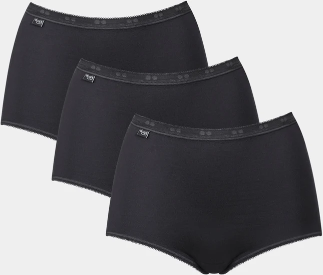 Sloggi Basic+ Maxi 3er Pack black