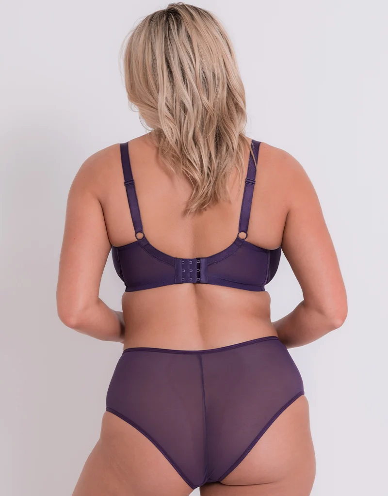 Curvy Kate Victory Side Support Balcony Bra Deep Purple