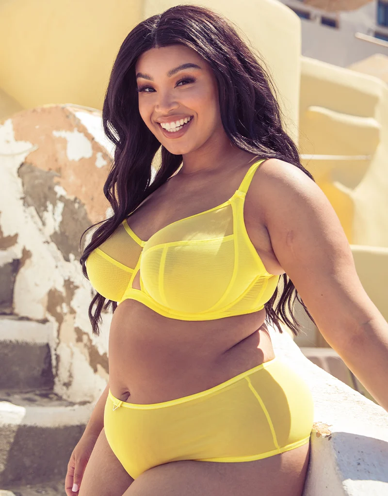 Curvy Kate Victory Side Support Balcony Bra Citron