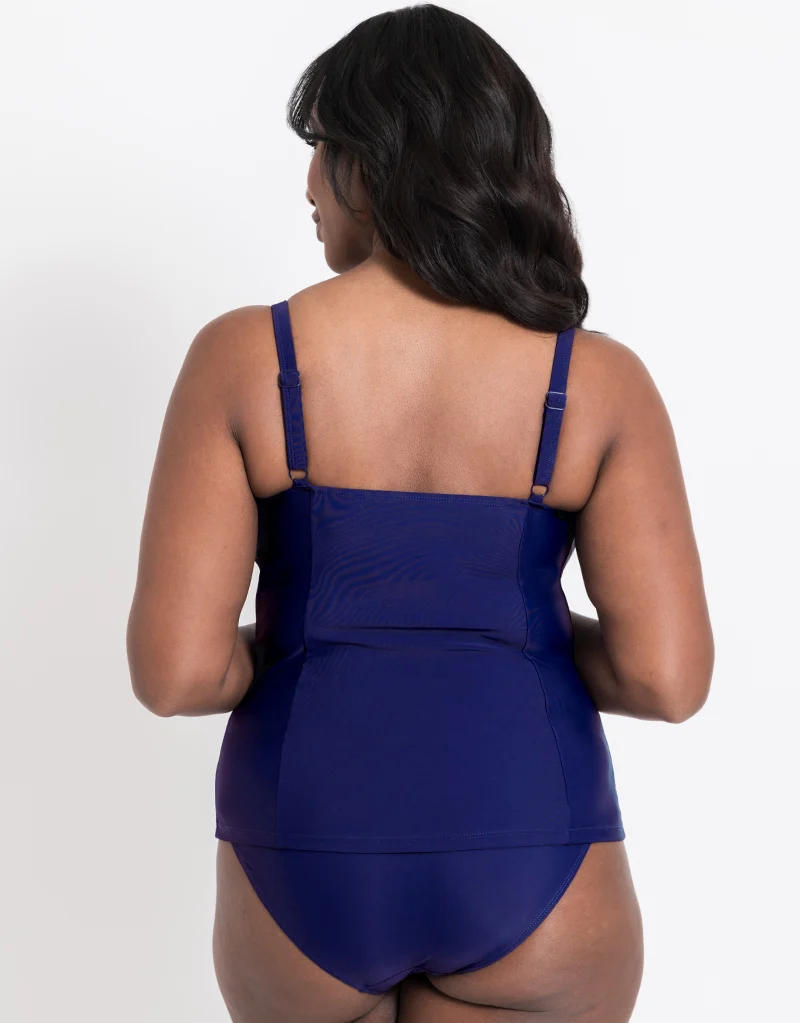 Flirtelle Verona Beach Balcony Tankini Top Navy