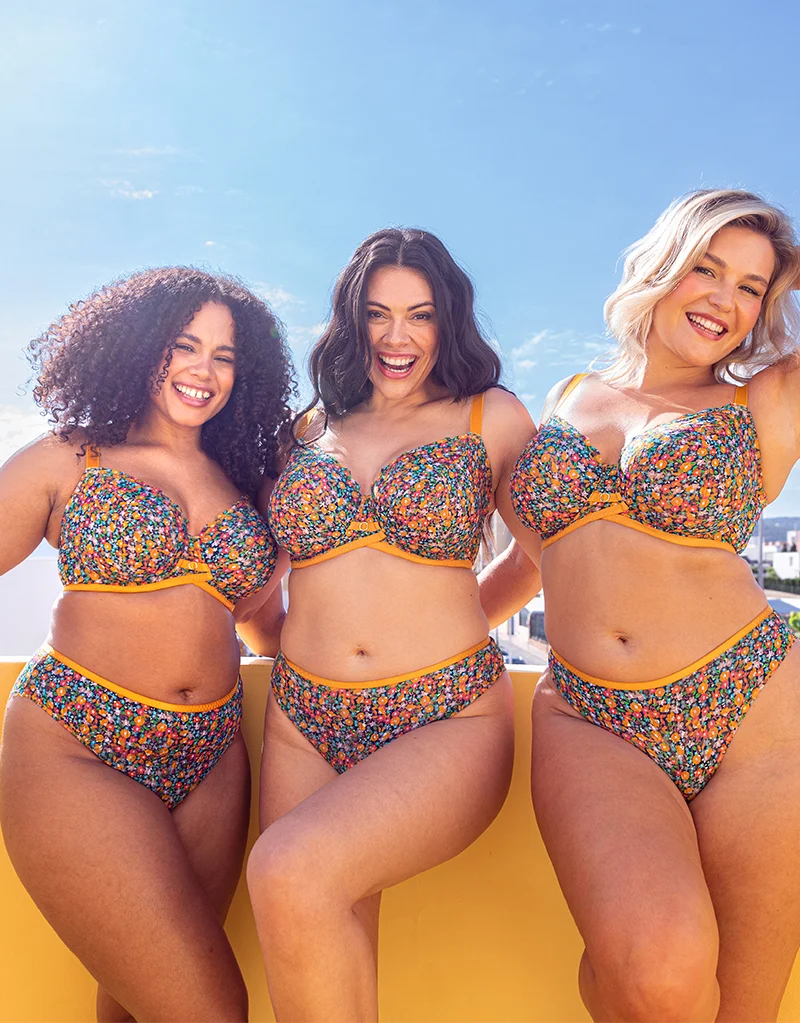 Curvy Kate Lace Daze Balcony Bra Floral Print