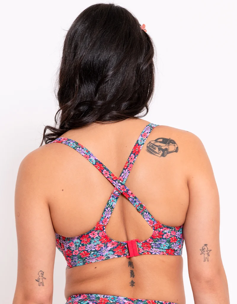 Curvy Kate Kitsch Kate Multiway Balcony Bikini Top Floral Print
