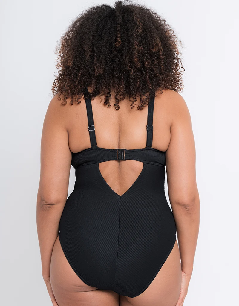 Curvy Kate Twist and Shout Non Wired Multiway Swimsuit Black