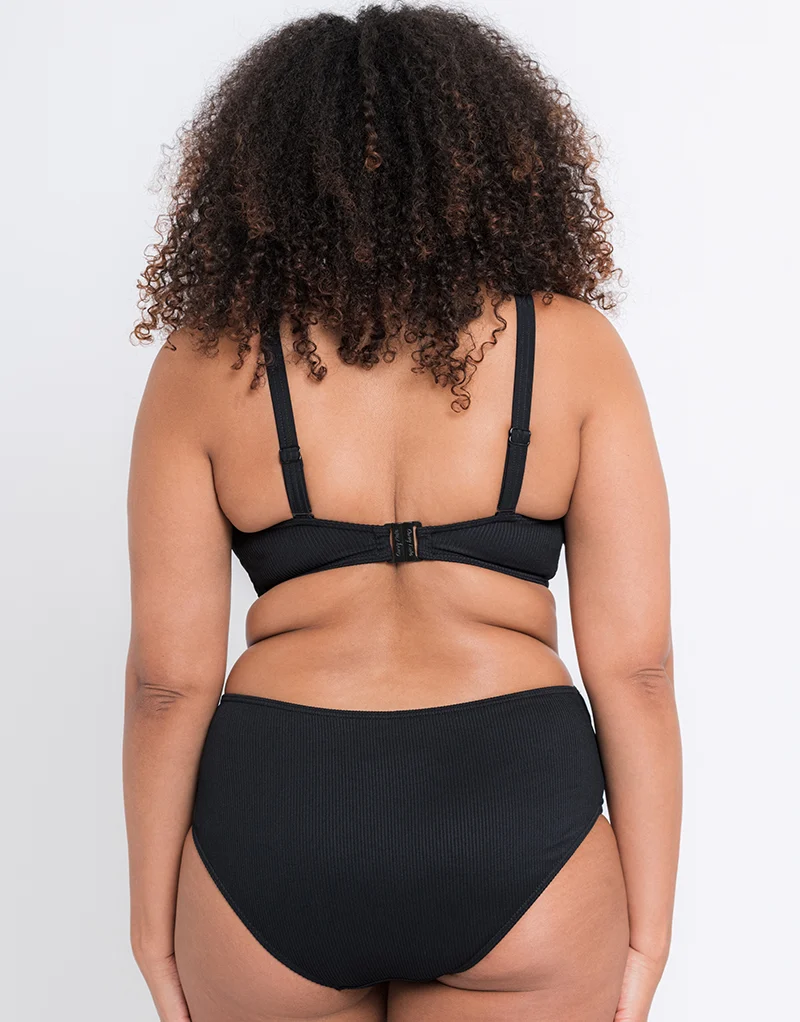 Curvy Kate Twist and Shout Bikini Short Black