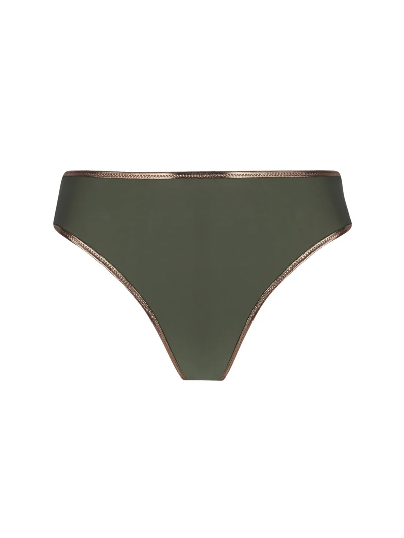 Antigel Swimwear von Lise Charmel – La Smartissime Bikinihose mit breitem Seitenteil, Khaki Bronze