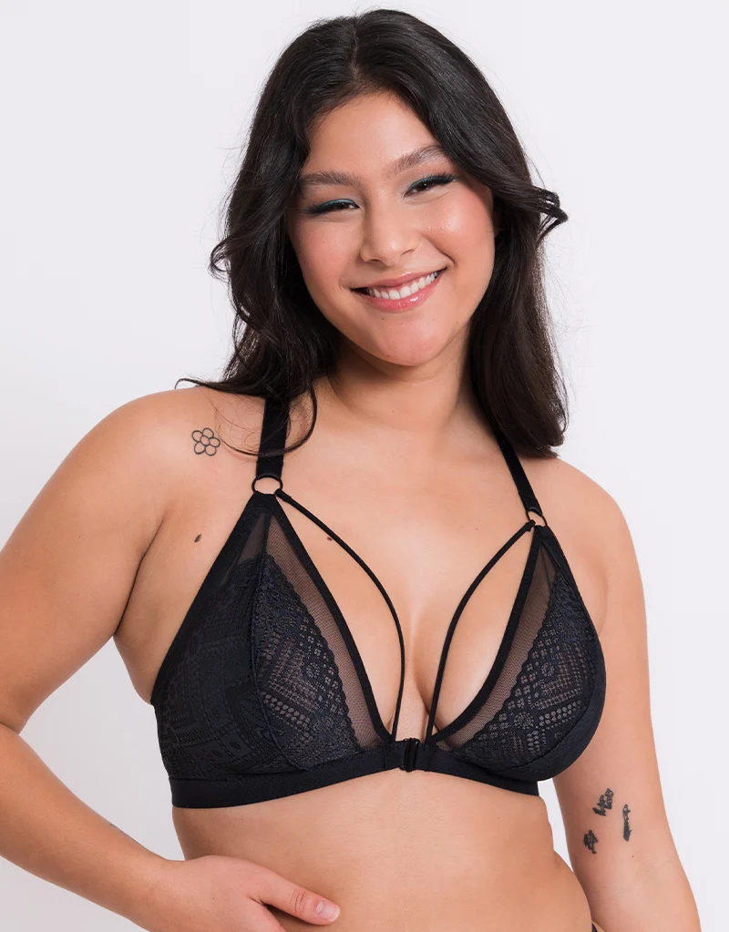 Curvy Kate Front and Centre Non-Wired Bralette Black