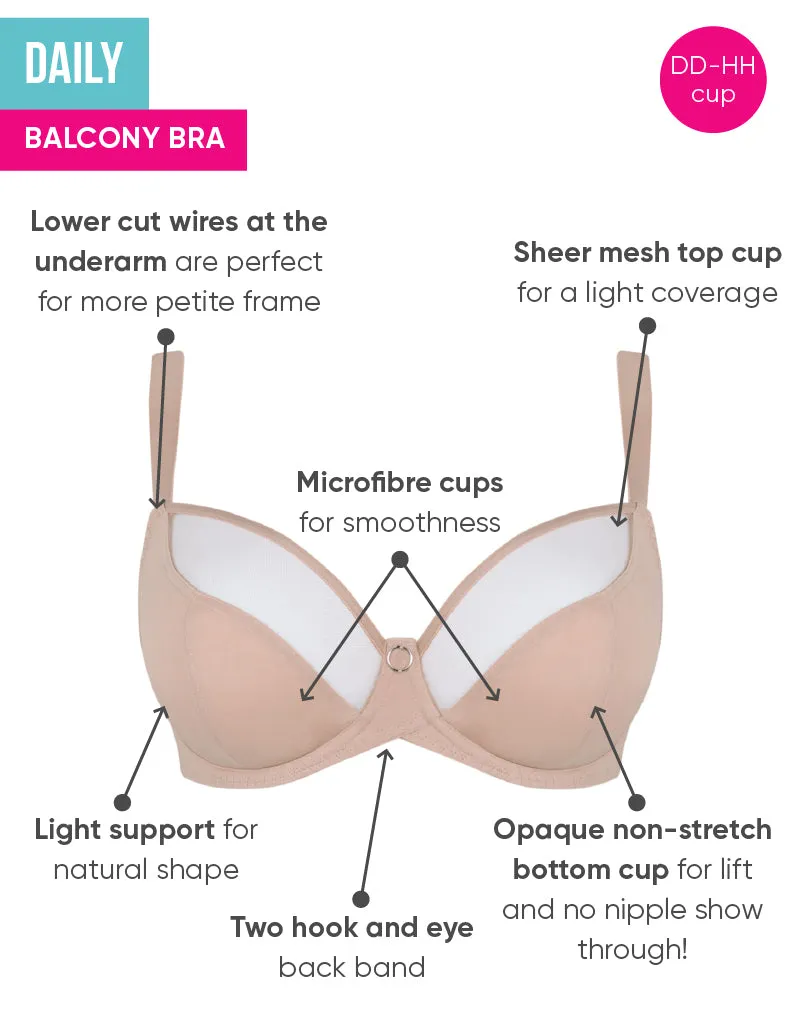 Curvy Kate Daily Balcony Bra Latte