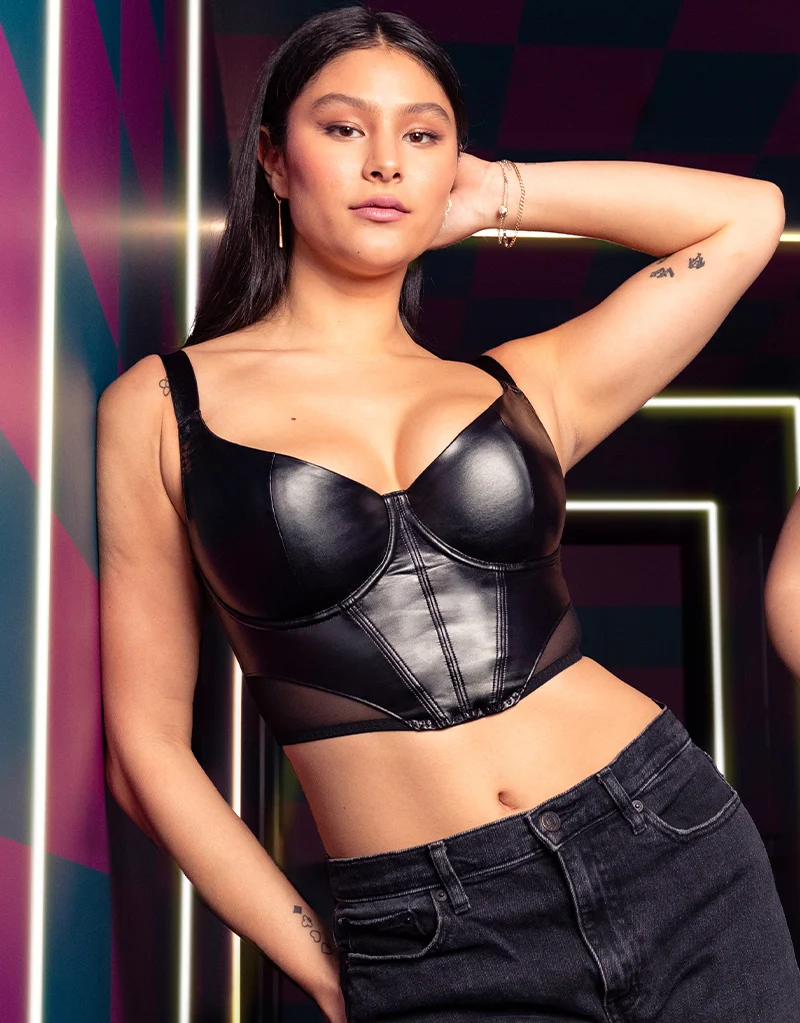 Curvy Kate Storm Scooped Longline Balcony Bra Black
