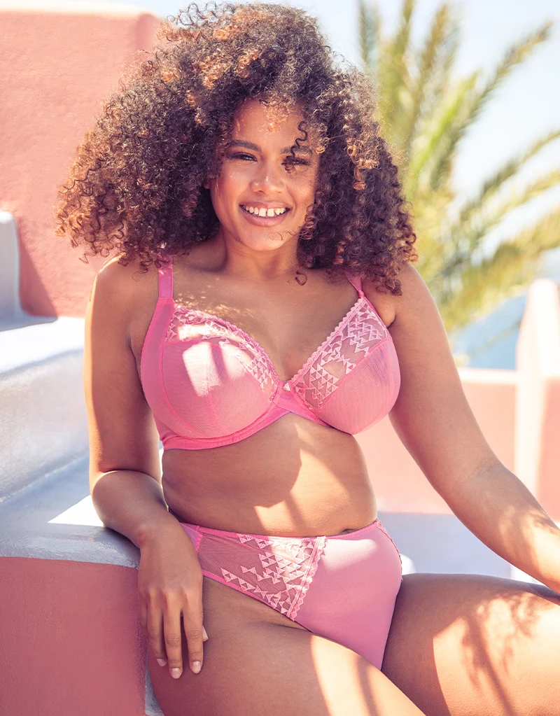 Curvy Kate Centre Stage Full Plunge Side Support Bra Pink
