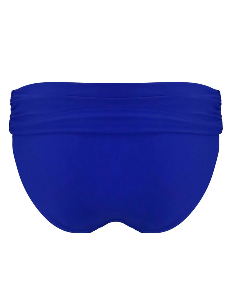 Pour Moi Free Spirit Fold Over Bikini Brief Ultramarine Blue