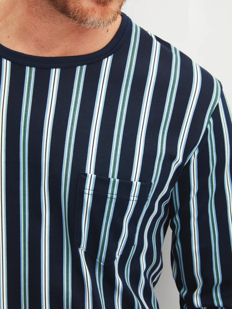 HERREN Pyjama mit Bündchen