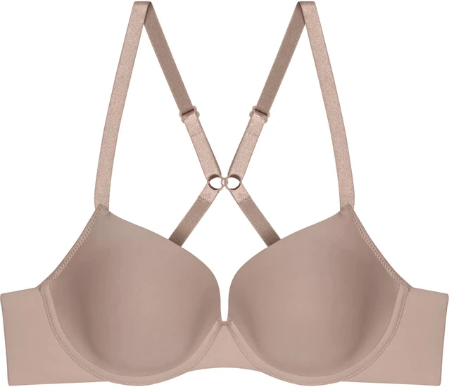 Triumph Pure Micro Bügel-BH mit Halbschale und Einlage braun
