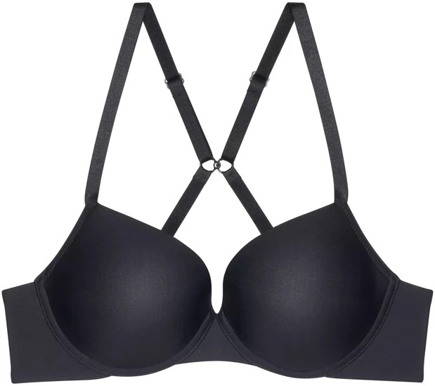 Triumph Pure Micro Bügel-BH mit Halbschale und Einlage schwarz