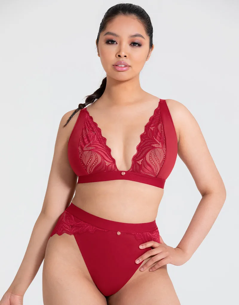 Scantilly Indulgence High Waist Brief Red