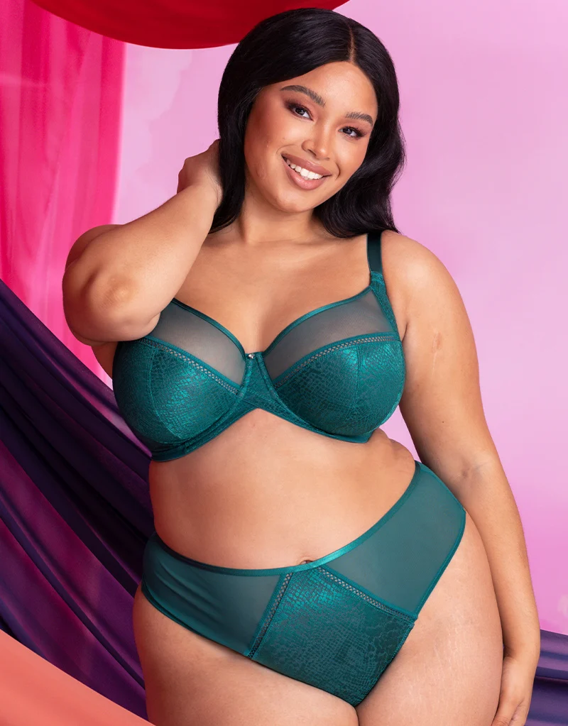 Curvy Kate Amaze Balcony Side Support Bra Verdigris