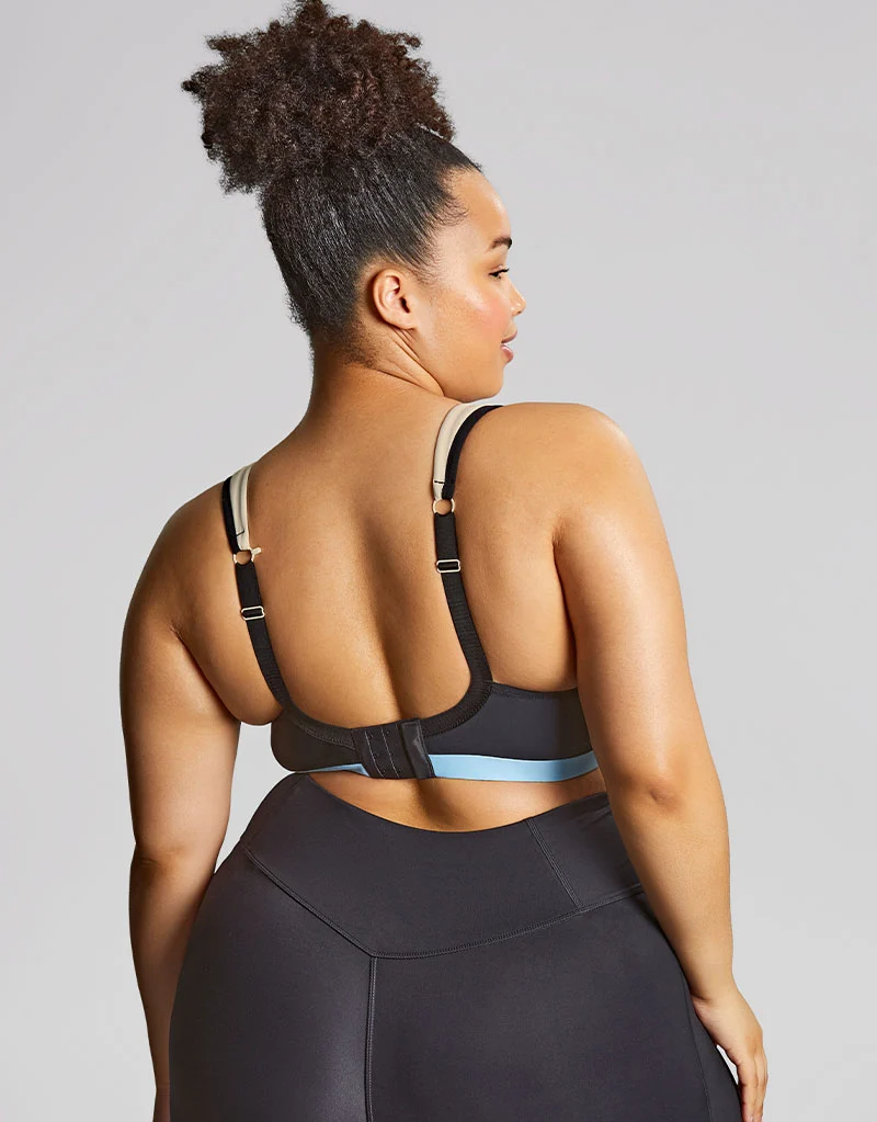 Sculptresse by Panache Upbeat Non-Padded Sports Bra Black/Chalk