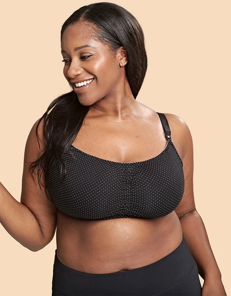 Royce Blossom Nursing Bra Black/White