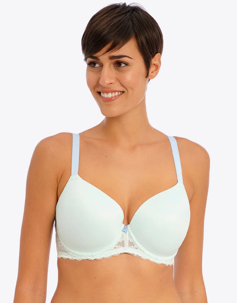 Freya Offbeat Moulded Plunge Bra Pure Water