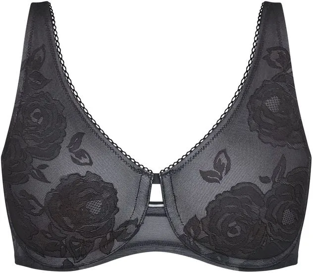Triumph Wild Rose Sensation Bügel-BH, Minimizer black