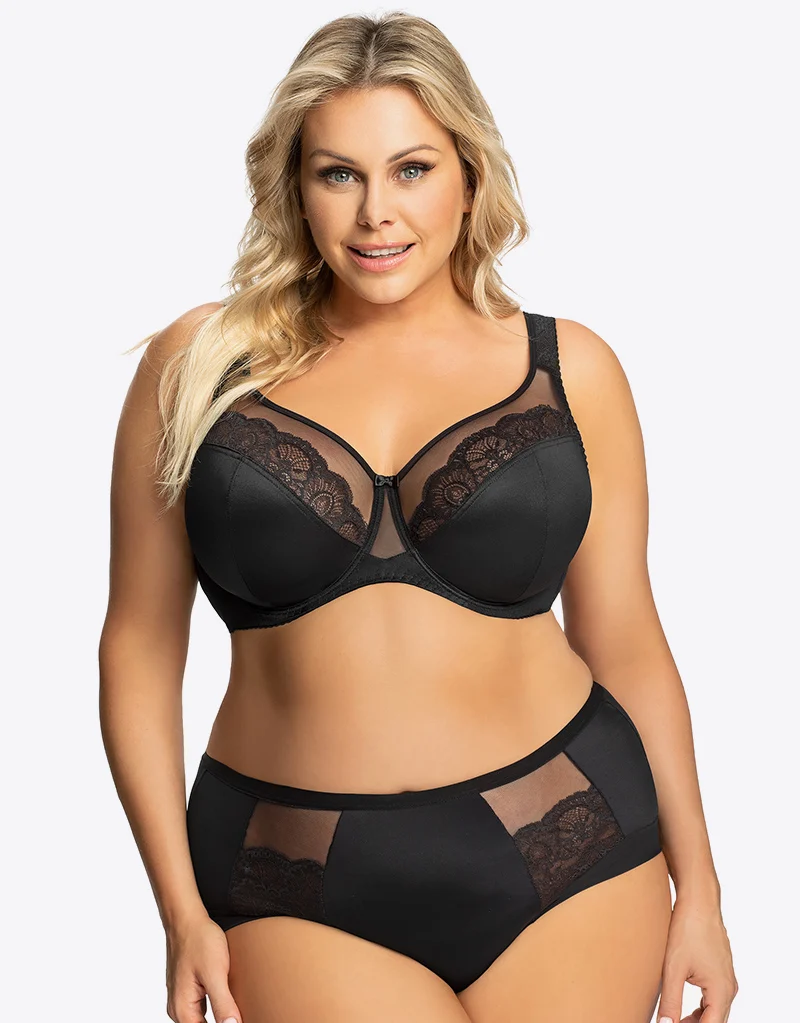 Gorsenia Luisse Full Cup Bra Black