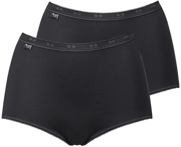 Sloggi Basic+ Maxi 2er Pack black