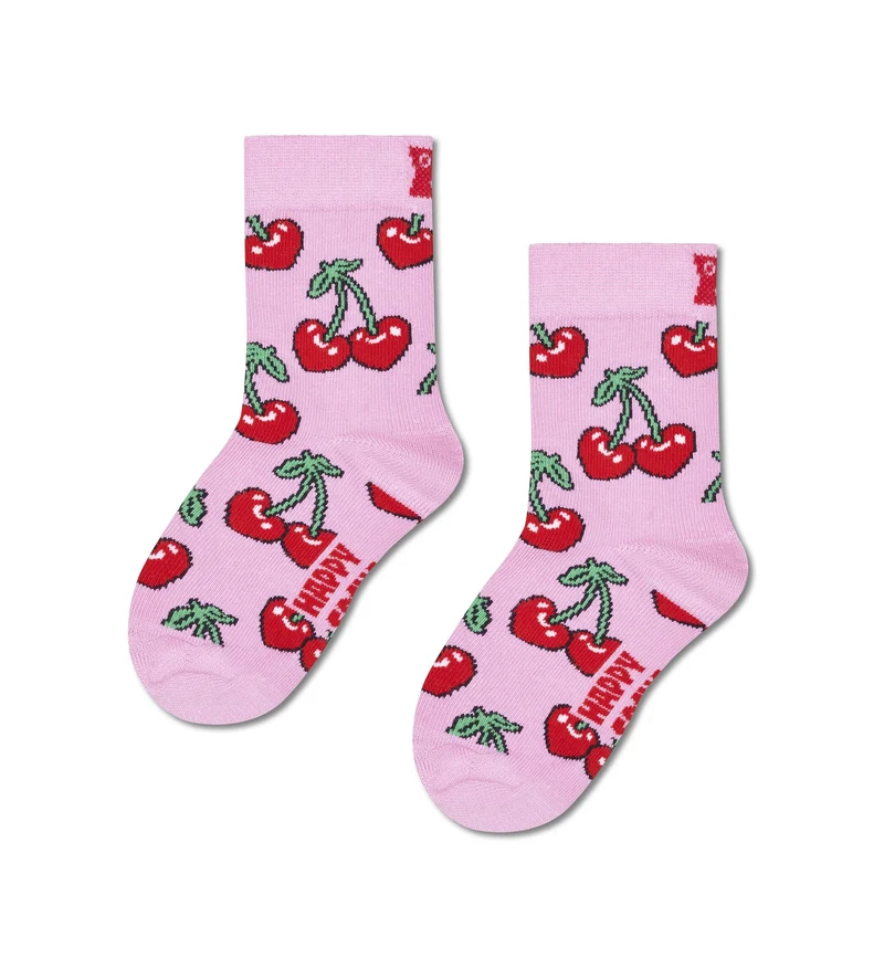 Kids Cherry Heart Sock