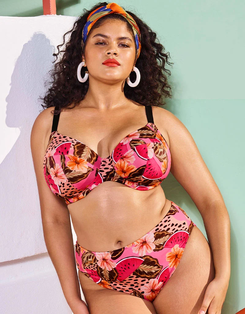 Elomi Cabana Nights Mid Rise Bikini Brief Multi