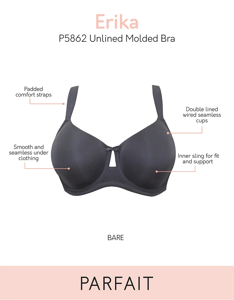 Parfait Erika Unlined Moulded Bra Black