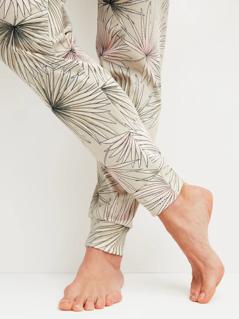 DAMEN Pyjama mit Bündchen