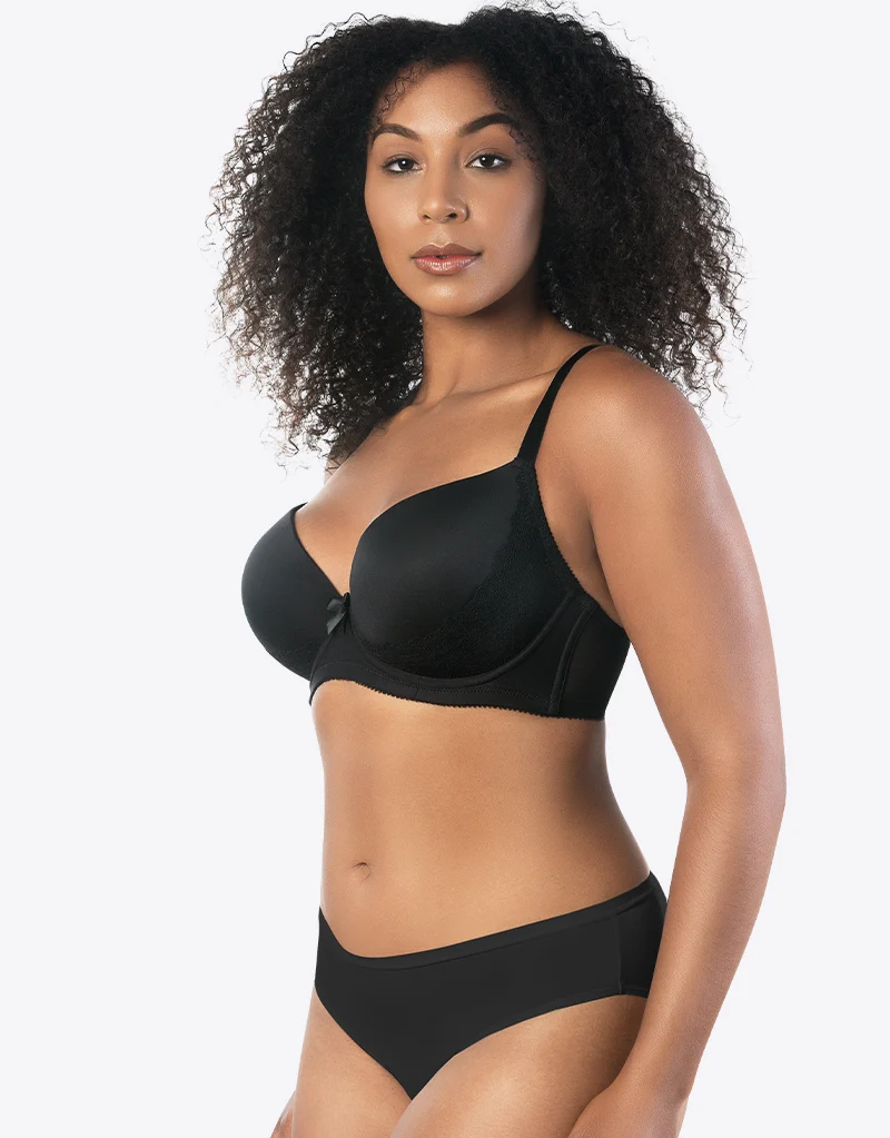 Parfait Casey Plunge T-Shirt Bra Black