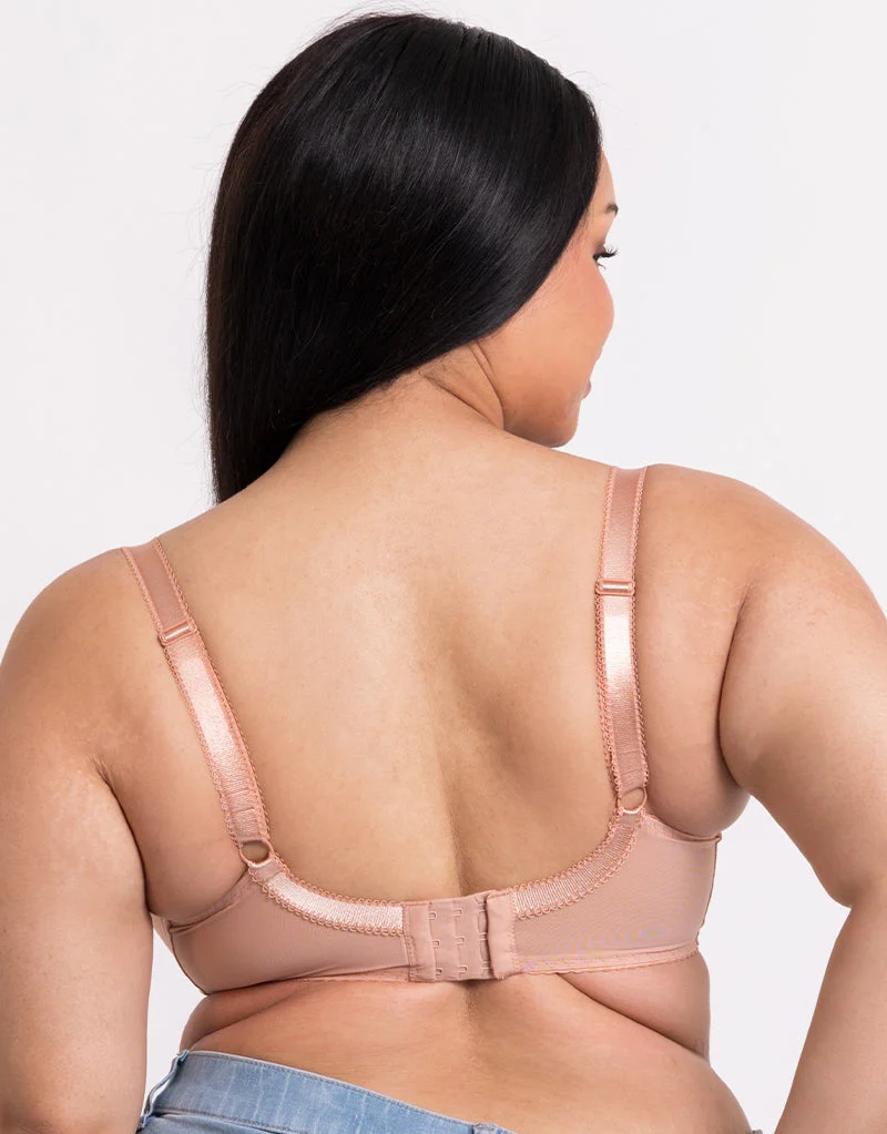 Curvy Kate Moody Bloom Balcony Bra Latte