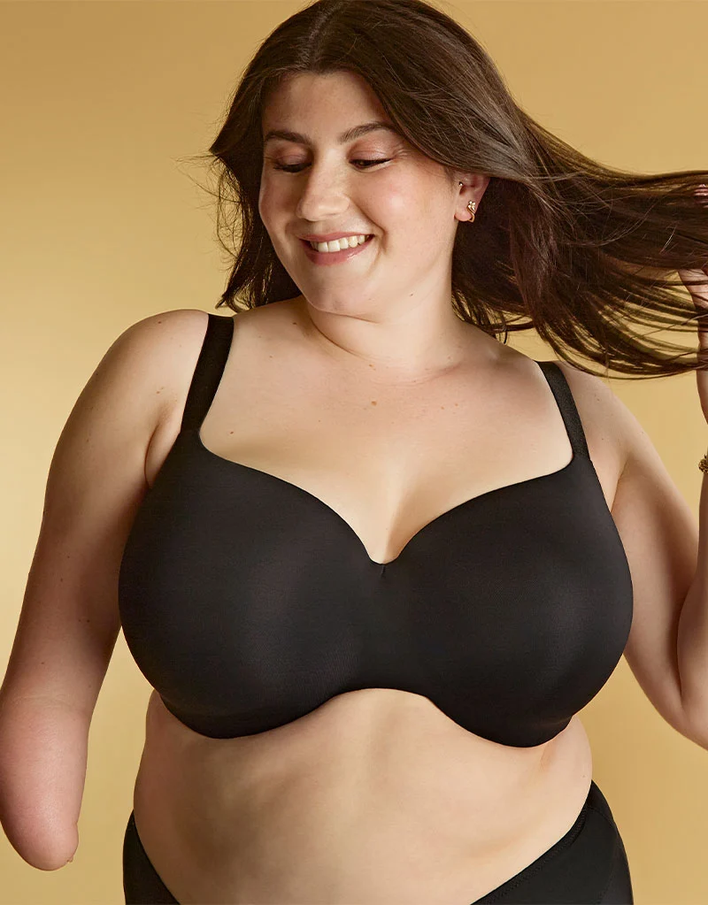 Panache 365 Moulded T-Shirt Bra Black