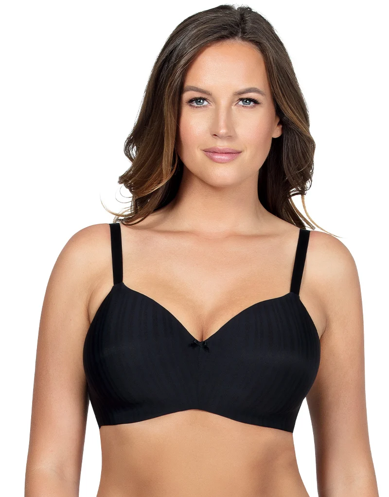 Parfait Aline Non Wired Padded Balconette Bra Black