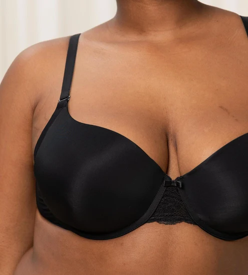 Triumph Lovely Micro Bügel-BH mit Halbschale, Einlage und multioptionalen Trägern black