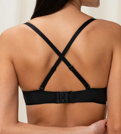 Triumph Lovely Micro Bügel-BH mit Halbschale, Einlage und multioptionalen Trägern black