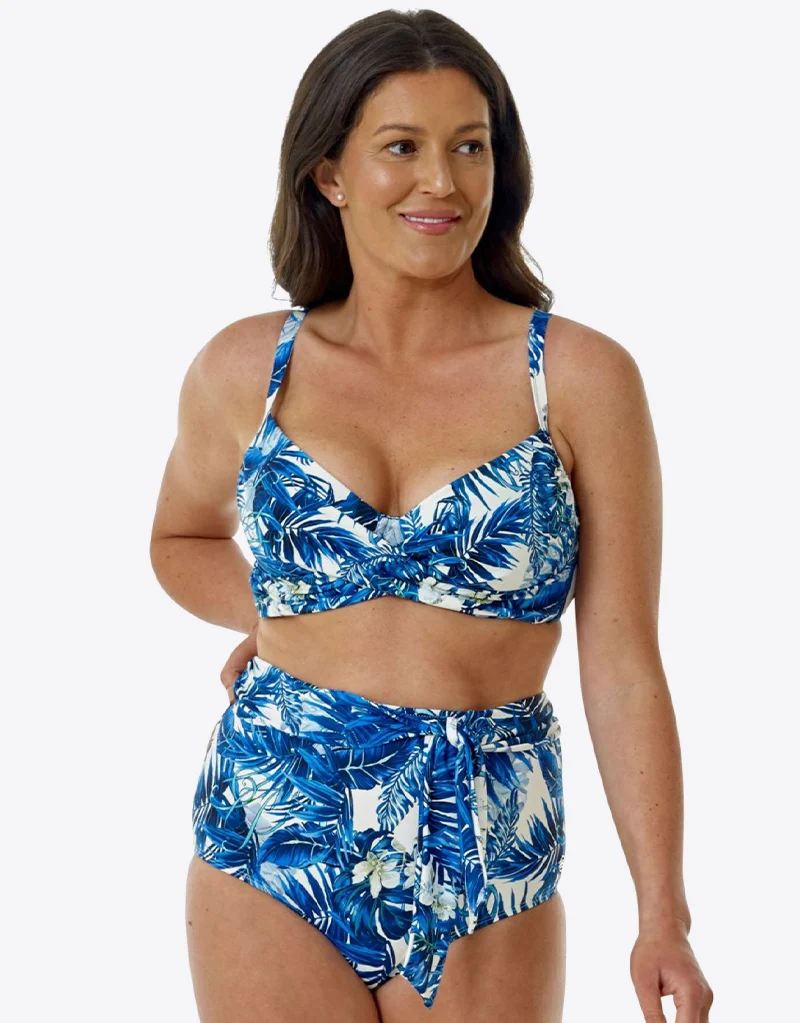 Seaspray Capri Balcony Bikini Top Blue