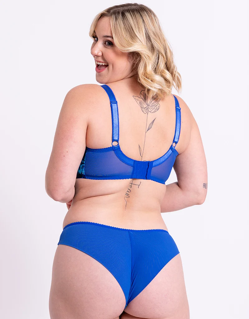 Curvy Kate Moody Bloom Balcony Bra Cobalt/Floral
