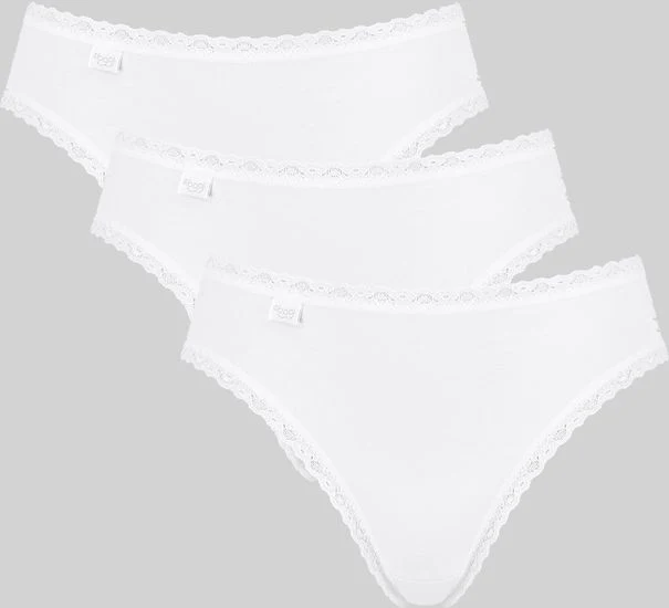 Sloggi 24/7 Cotton Lace Tai 3er Pack white