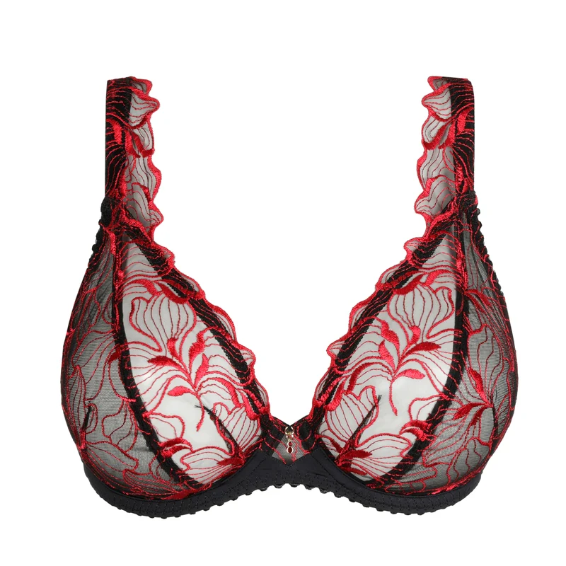 SPRINGDALE Black Rose Tiefdekolletierter BH