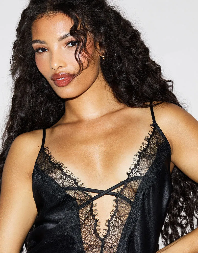Ann Summers Cherryann Sustainable Chemise Black