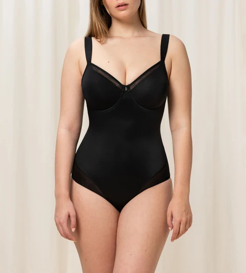 Triumph True Shape Sens Korselett schwarz, Body (Mieder) mit Formbügel