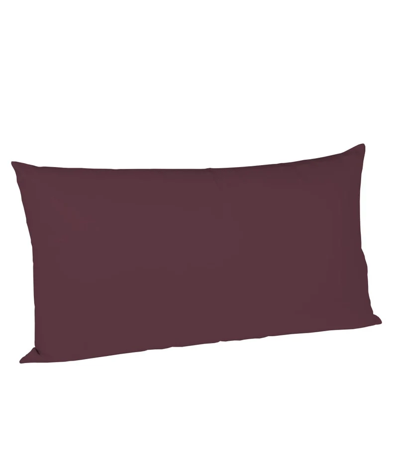 S-009100 | colours | fleuresse | Feine Kissenhülle aus Mako Satin | 4074 PFLAUME | 100% Baumwolle | 4043202238266