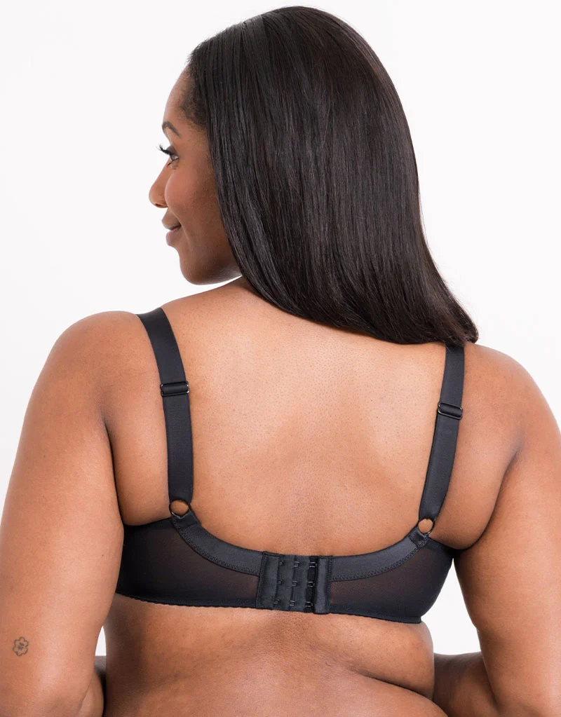 Flirtelle Esme Padded Balcony Bra Black