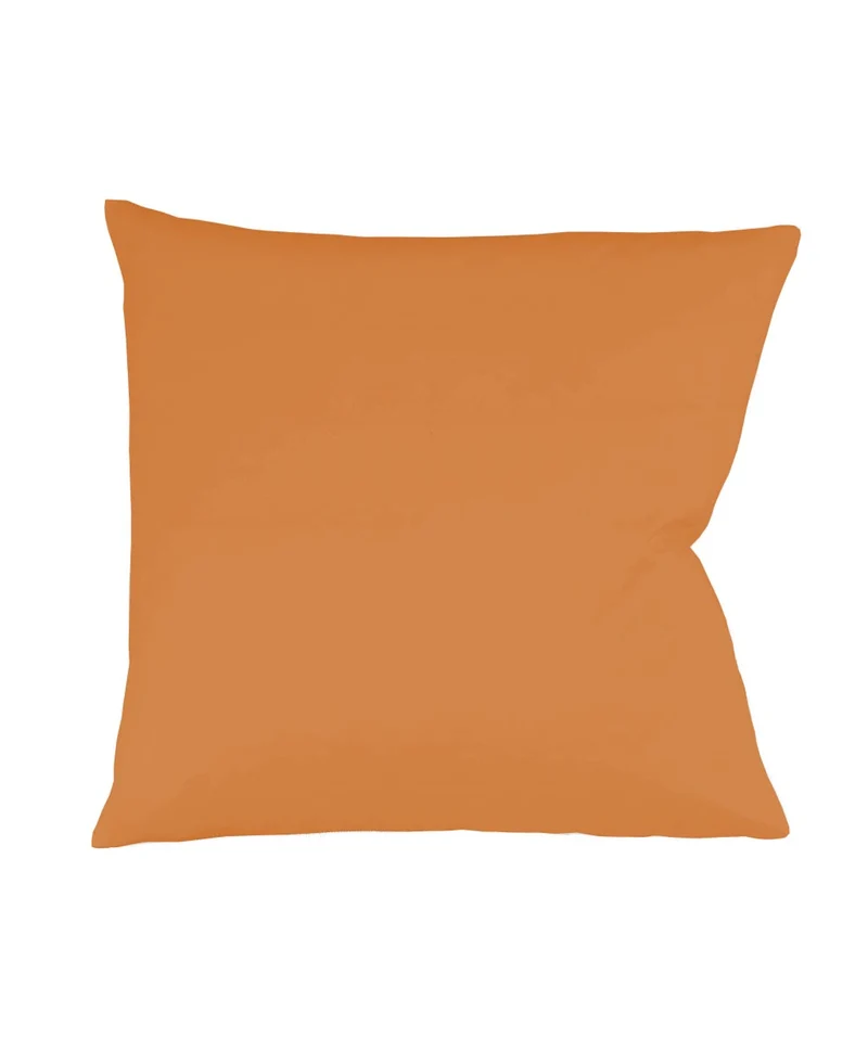 S-009100 | colours | fleuresse | Kissenbezug aus Mako Satin Baumwolle | 2044 ORANGE | 100% Baumwolle | 4043202116960