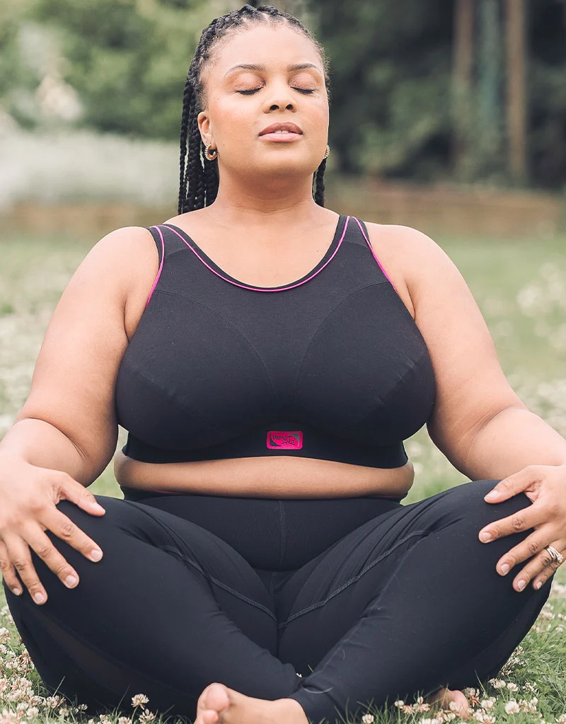 Royce Impact Free Sports Bra Black/Pink
