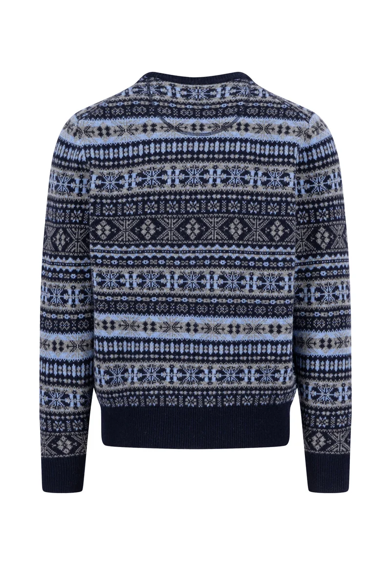 O-Neck, Jacquard, Lambswool*RWS