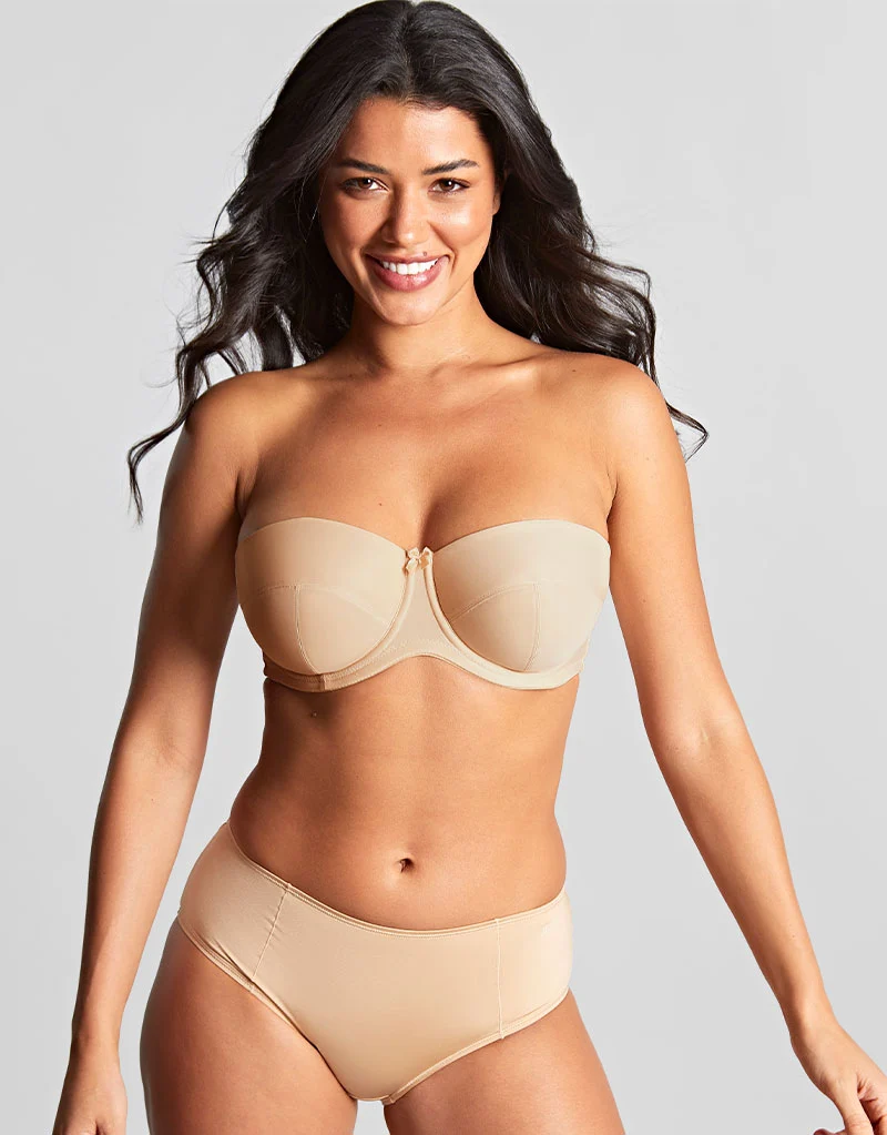Panache Evie Balconette Strapless Bra Chai