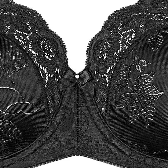 Triumph Stellina Damen Miederwaren BH kurz Mittelträger mit Bügel schwarz