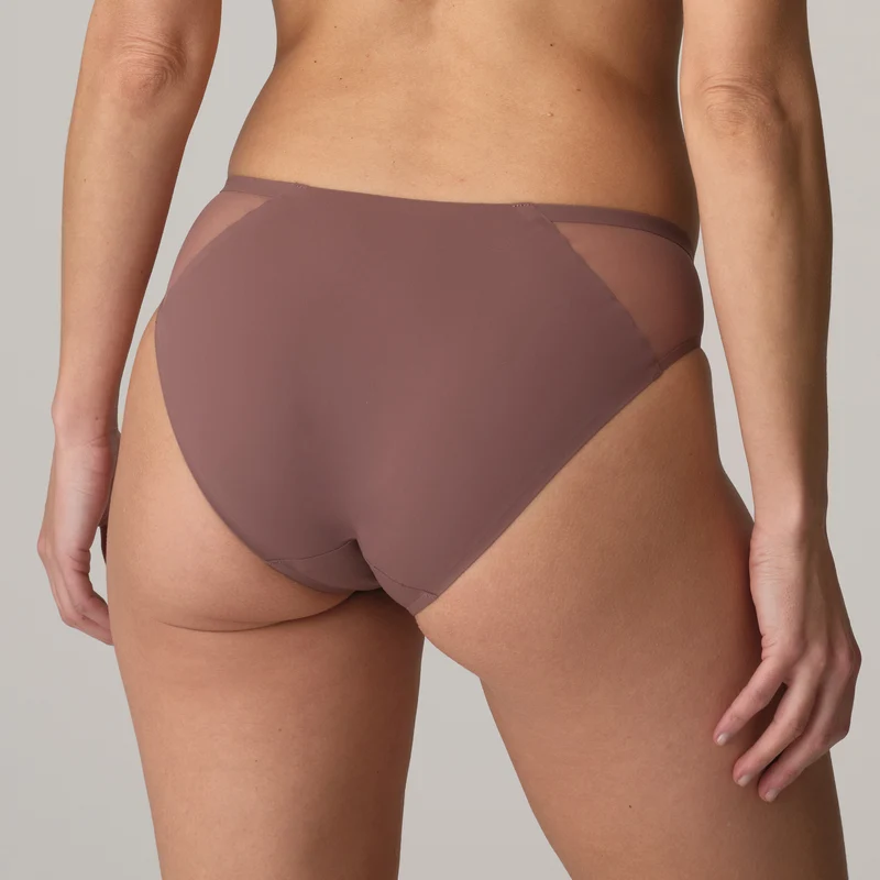 LOUIE satin taupe Rioslip