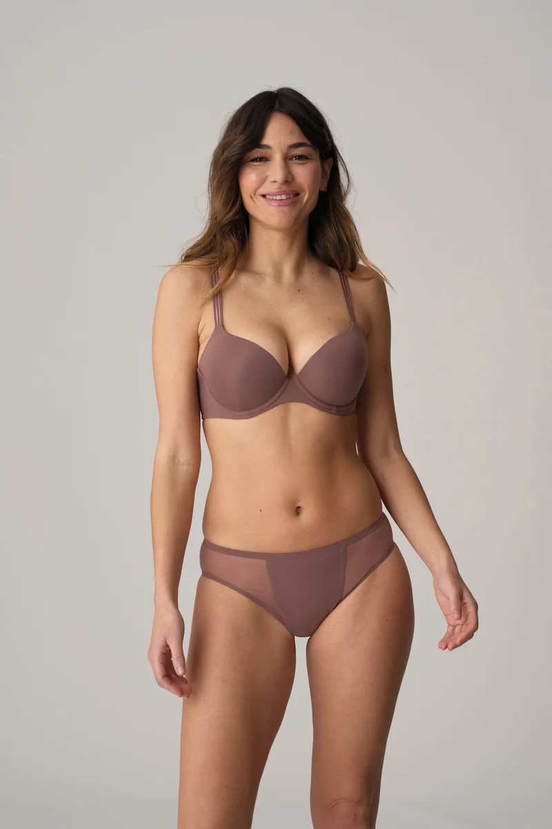LOUIE satin taupe Rioslip